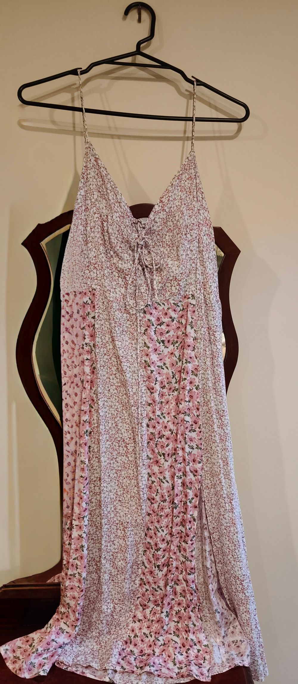 silk wrap mini dress Classic Flirt Abstract Wrap Mini Dress Large main image 1