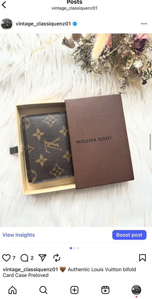 Louis Vuitton Monogram Bifold Card Holder