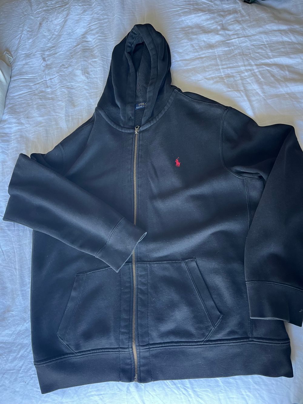 Polo Ralph Lauren Black Zip-Up Hoodie