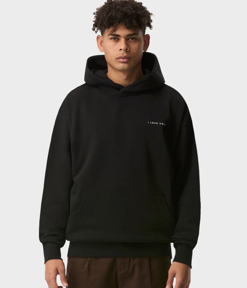 I Love Ugly Box Hood - Black