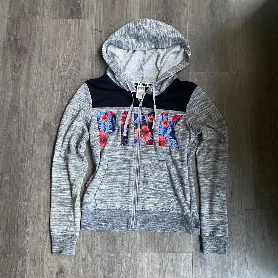 Pink Grey Hoodie