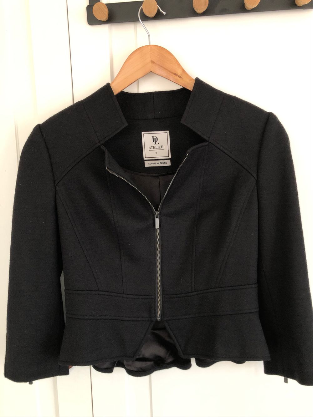 David Lawrence Cropped Wool Jacket