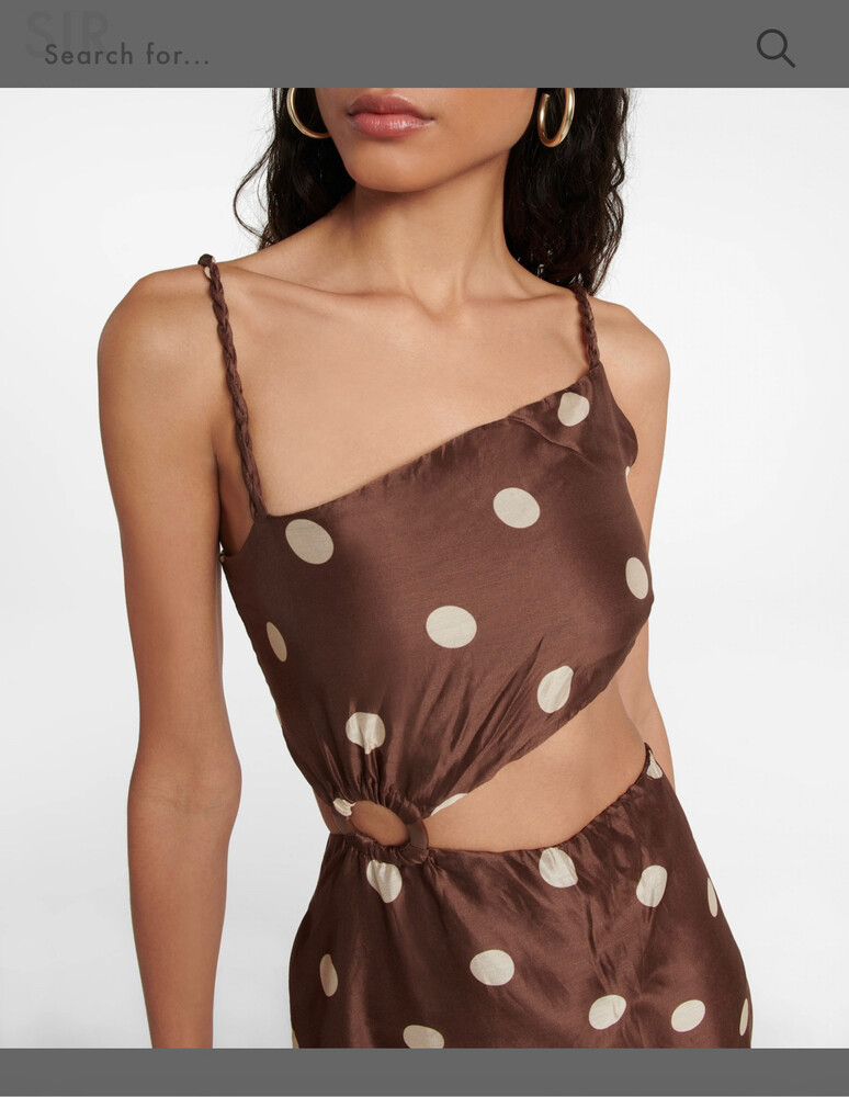 Sir The Label - Sir The Label Vivi Asymmetrical Polka Dot Dress on Designer Wardrobe Sir The Label - Sir The Label Vivi Asymmetrical Polka Dot Dress on Designer Wardrobe