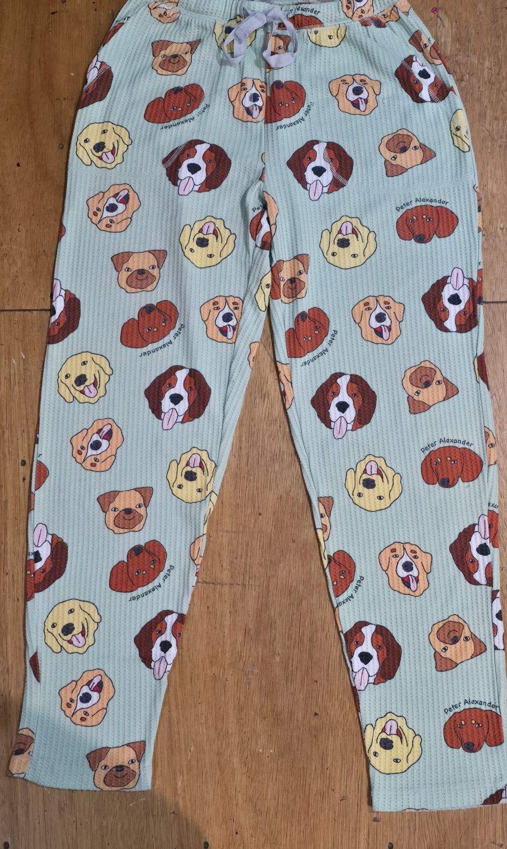 Peter Alexander Dog Print Green Pants