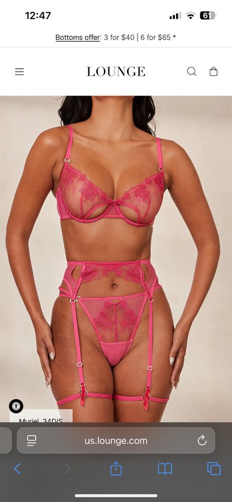 Lounge Pink Lingerie Set