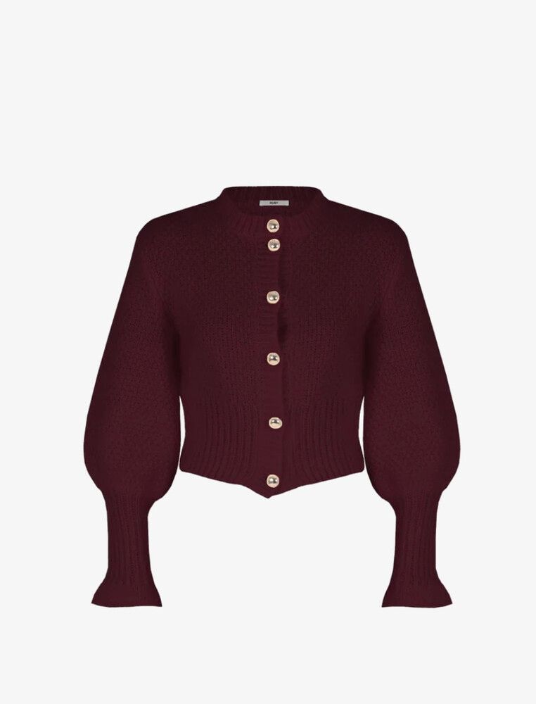 Matilda Cardigan Burgundy