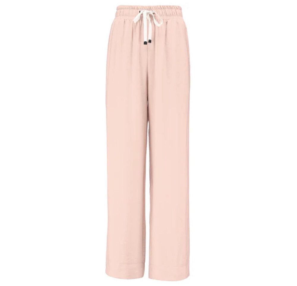 Moke Blush Pink Wide Leg Pants