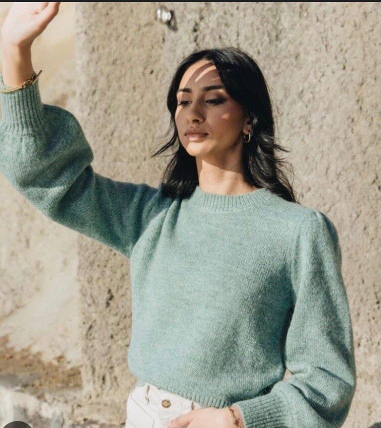 Among The Brave Green Knit Jumper