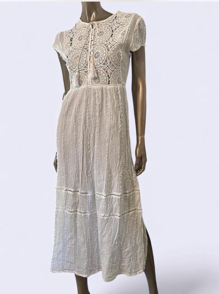 Jaase - Jaase white maxi dress on Designer Wardrobe