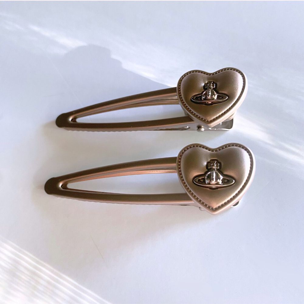 Vivienne Westwood Heart Puff Hair Clips