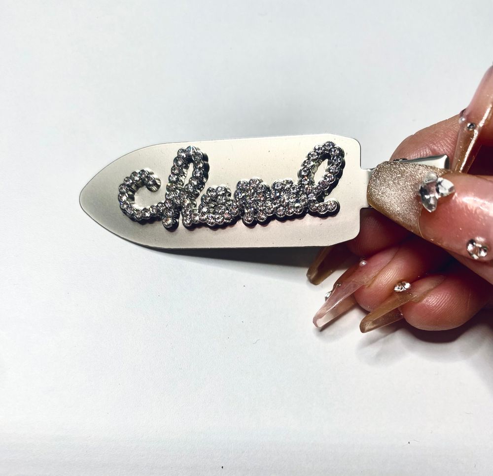 Chanel Grey Hair Clips