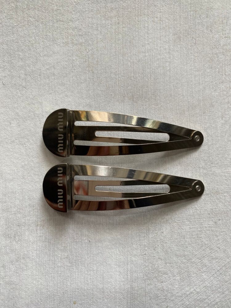 Miu Miu Silver Hair Clips