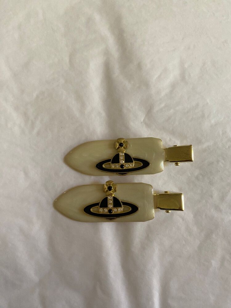 Vivienne Westwood Beige Hair Clips