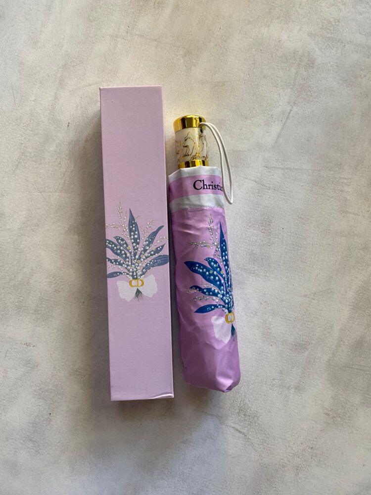 Christian Dior Pink Floral Umbrella