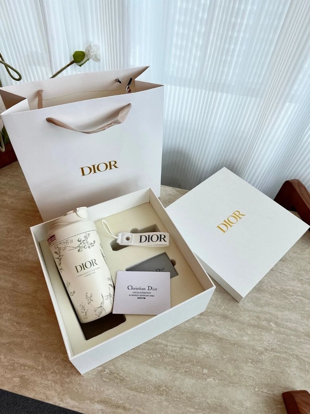 Dior Floral Travel Mug