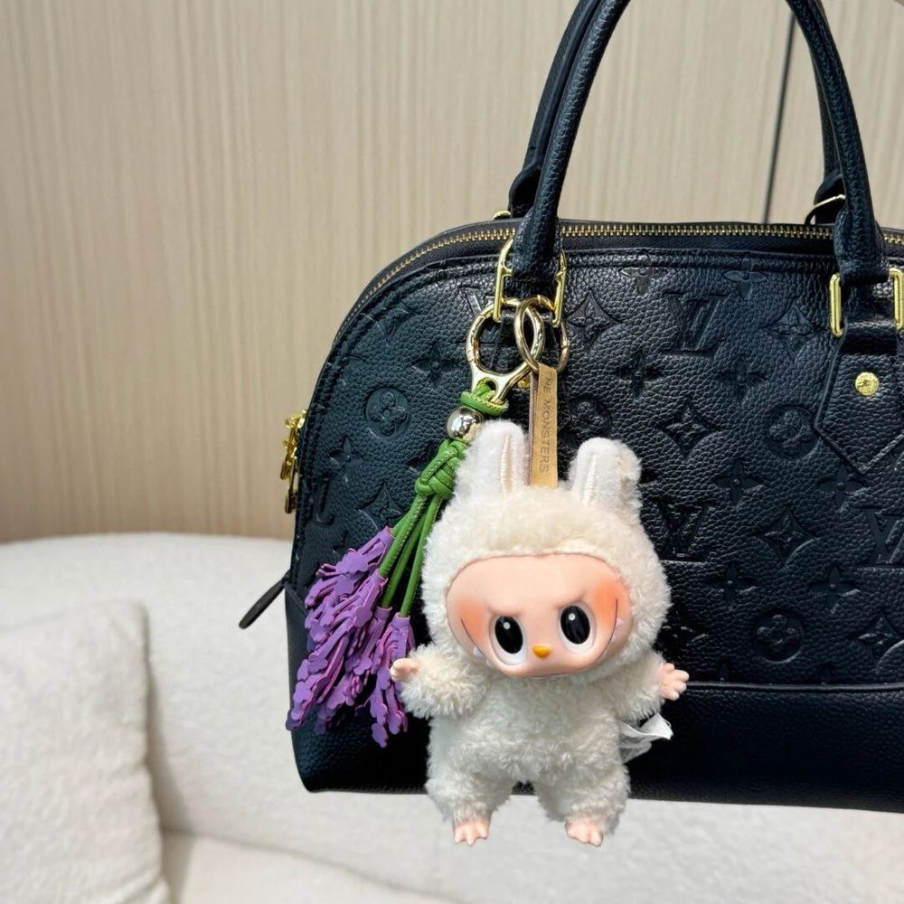 Loewe Purple Lavender Leather Keyring