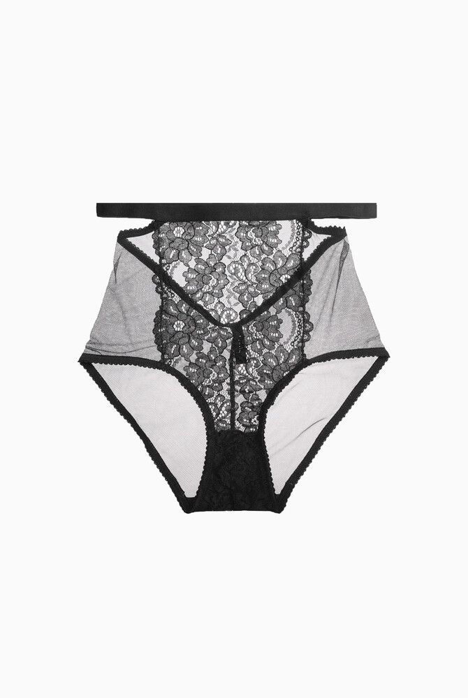Lulu High Waist Brief Black