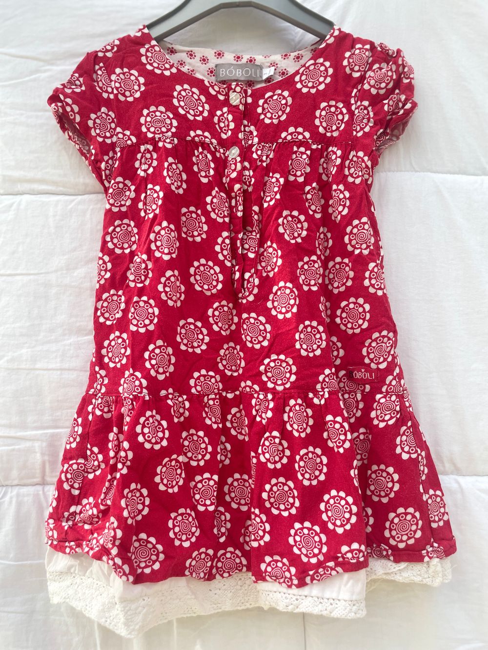 Red and white kids Boboli Dress