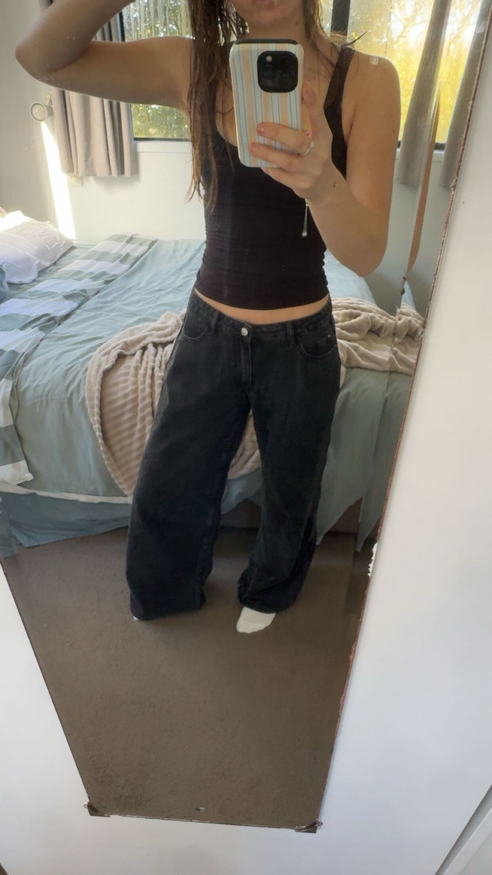 princess polly black ramos jean