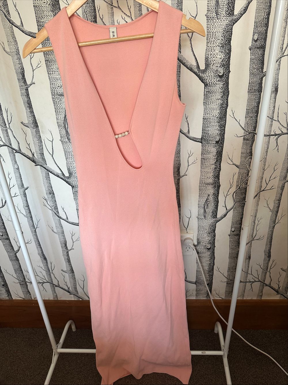 pink off the shoulder bodycon dress Either Way Mini and the zipper back Reformation Fredo Dress Chianti Size:10 M US aventura_store