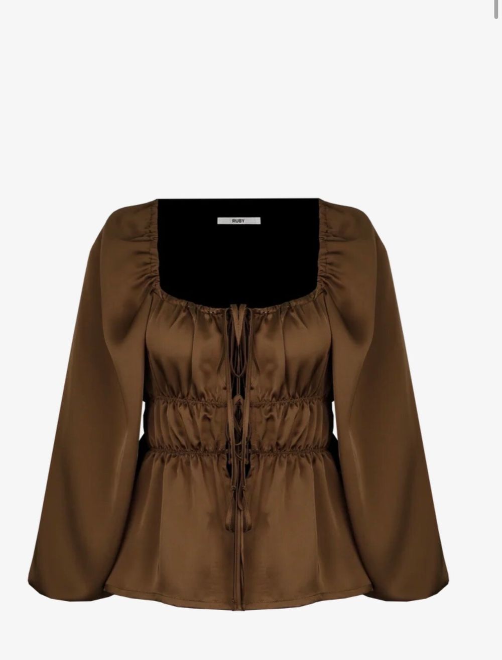 RUBY Brown Uma Top