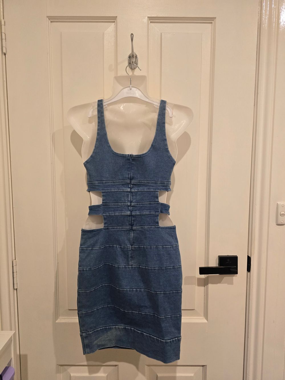 Rare Archival Vintage Bec & Bridge Y2K Paneled Denim Mini Dress