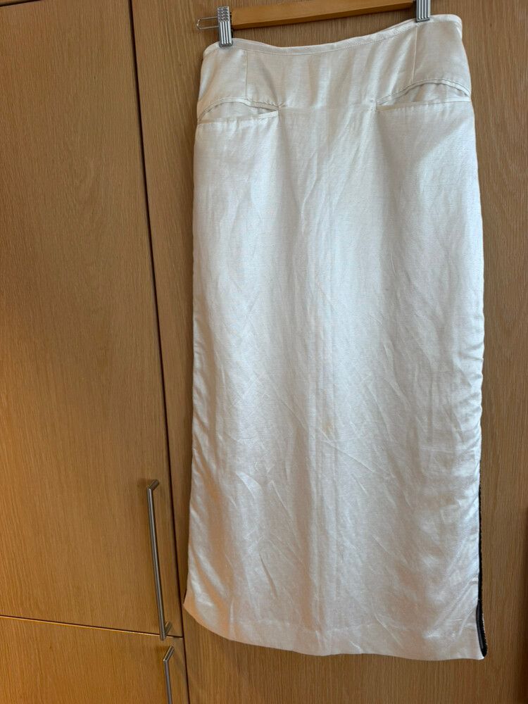 Harris Tapper White Midi Skirt