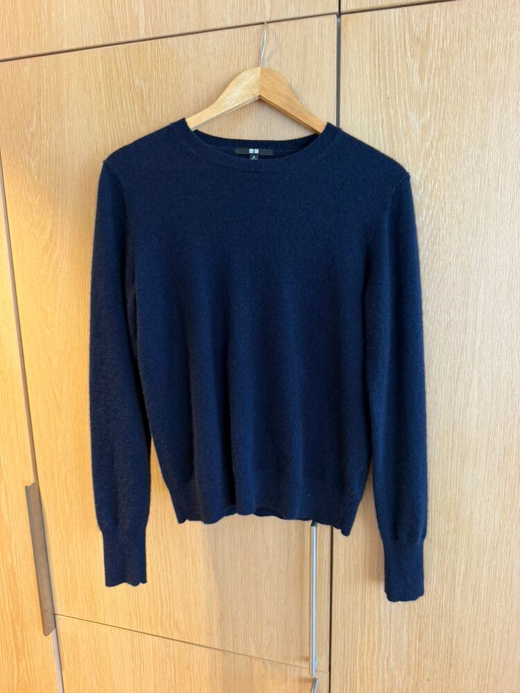 Uniqlo Navy Cashmere Jumper