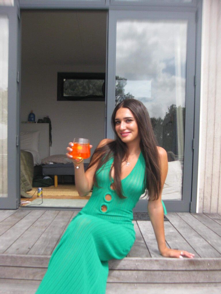 kookai green dress Bodycon