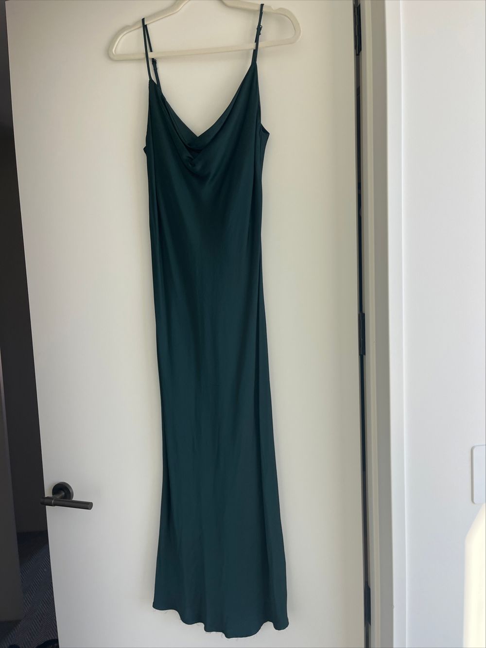 zara green cowl neck dress Zara Womens Jumpsuit Draped XL Green Cowl Neck Long Sleeve 6962/232 NWT