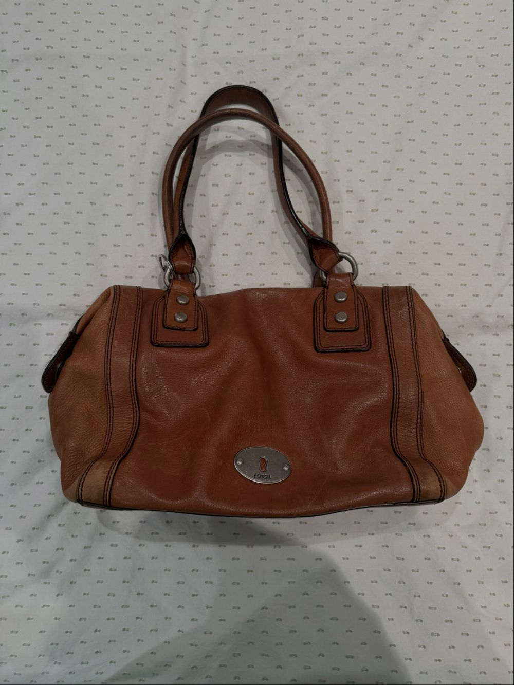 Fossil Brown Leather Handbag