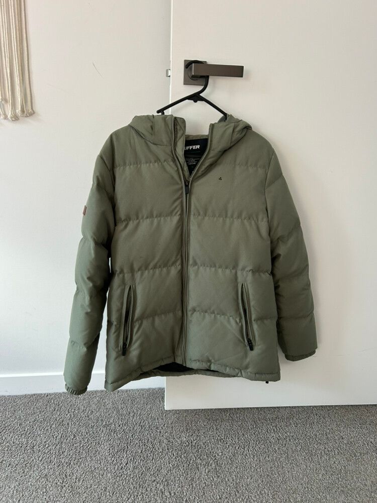 Huffer Green Puffer Jacket duck down