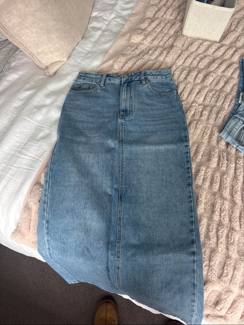 Denim Maxi skirt