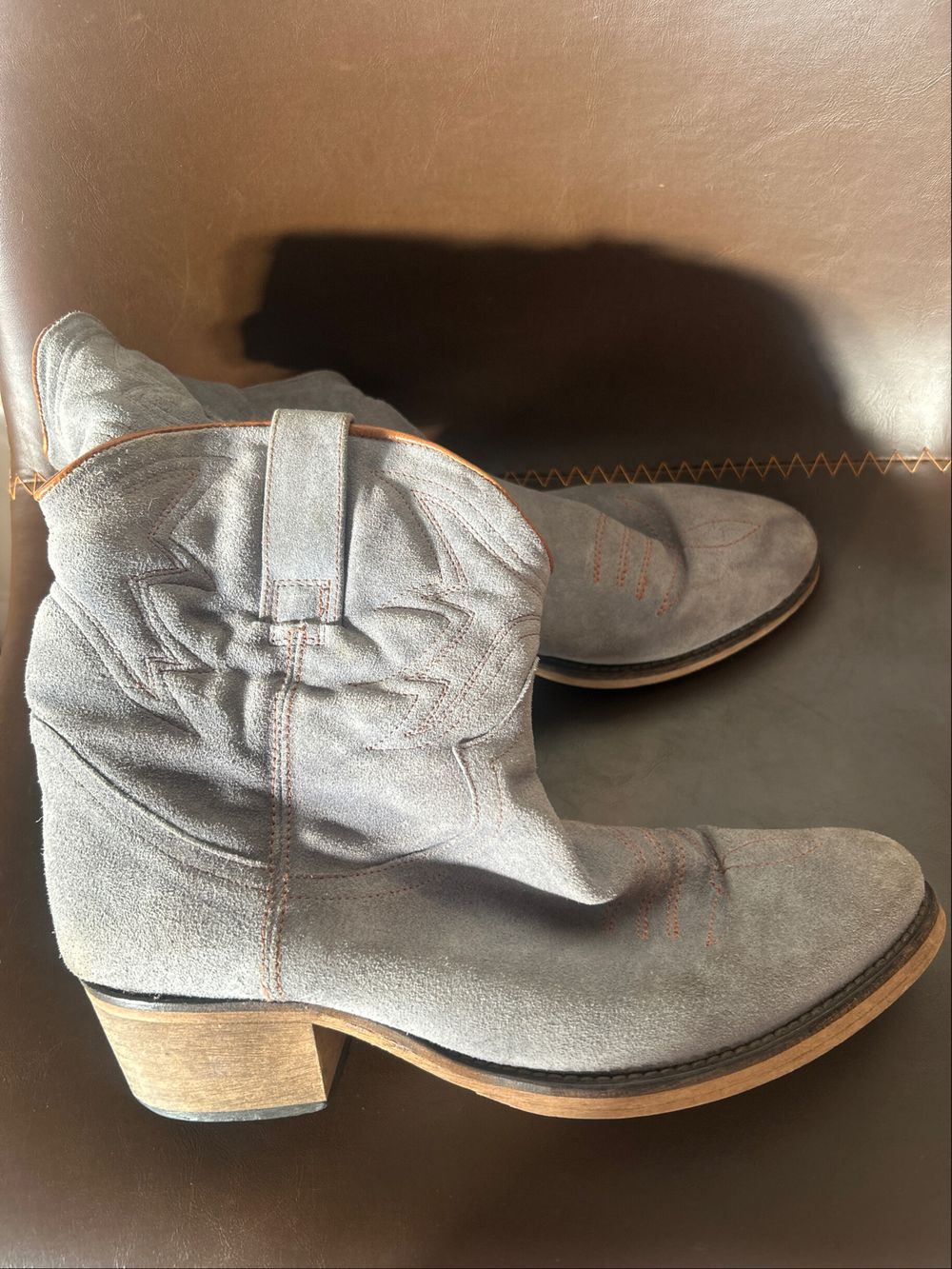 Light Blue Short Cowboy Boot