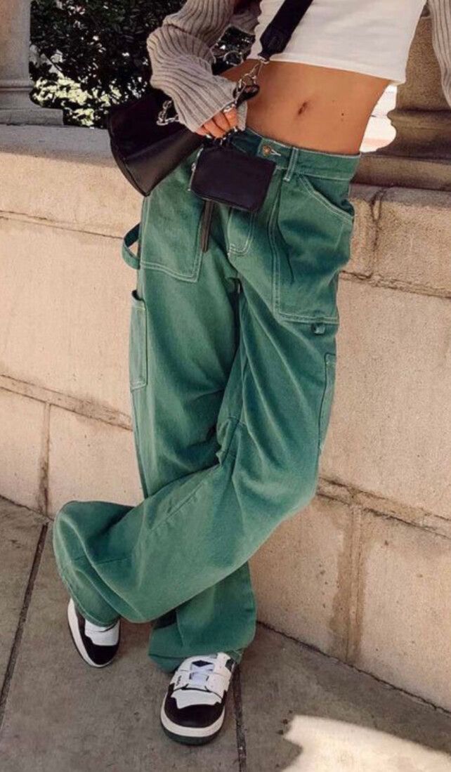 Lioness Green Cargo Pants