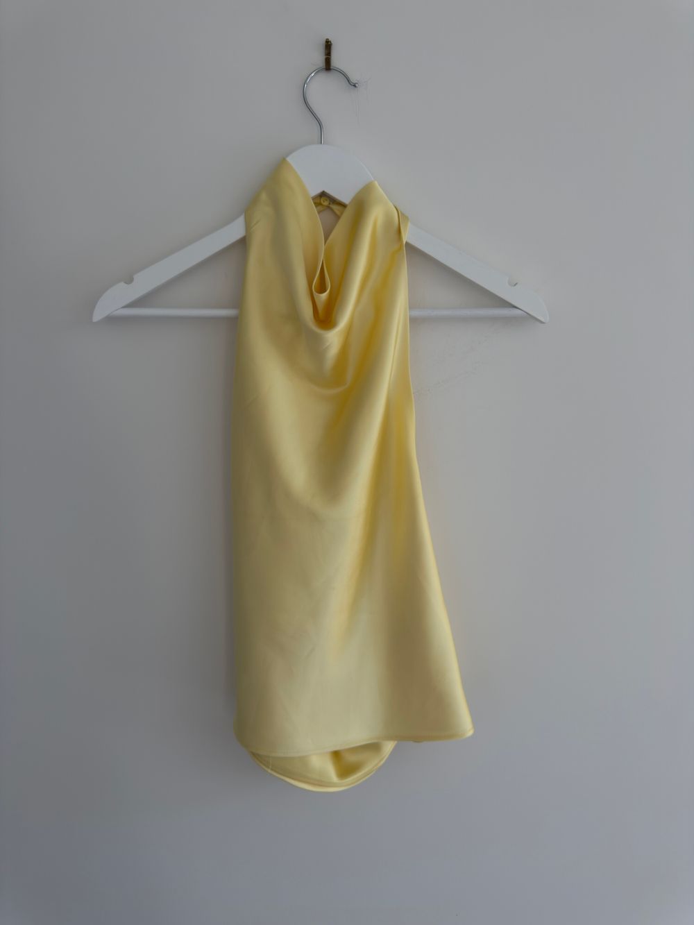 Zara Yellow Satin Top