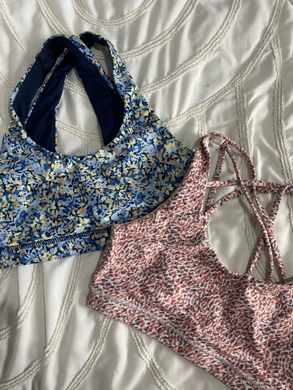 Floral and pink Pattern sports Bras