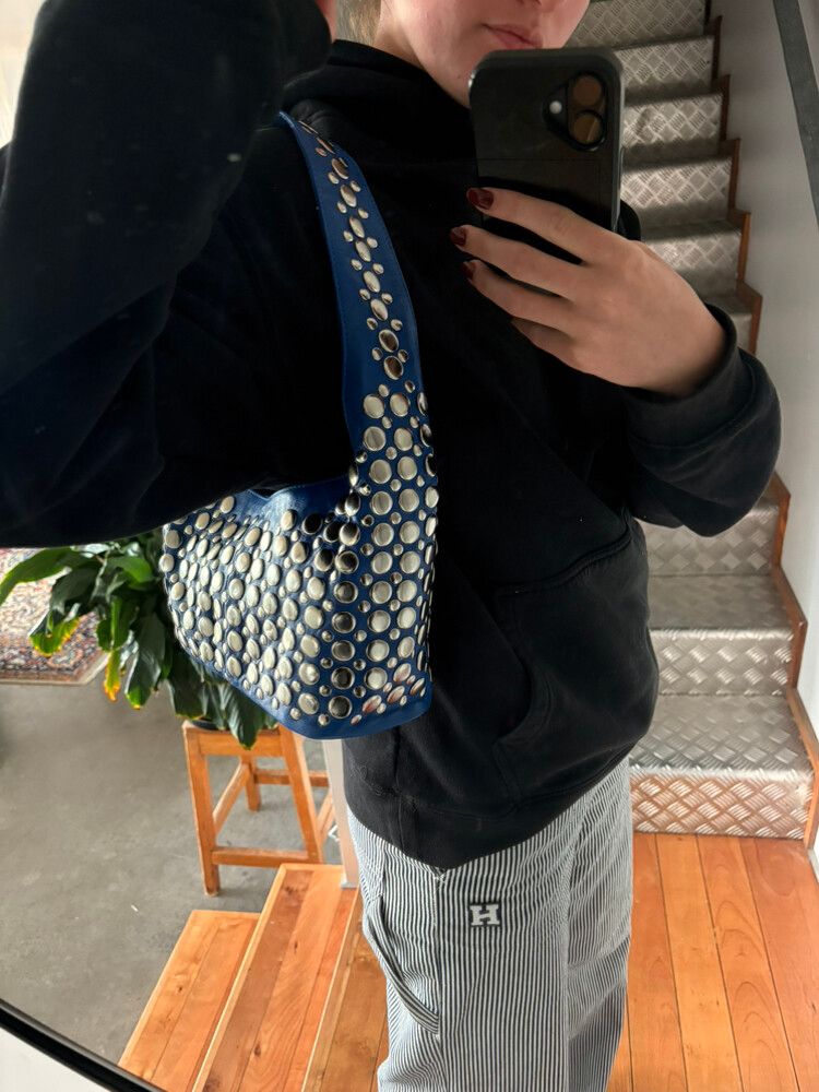 Bali Studded Cobalt Bag