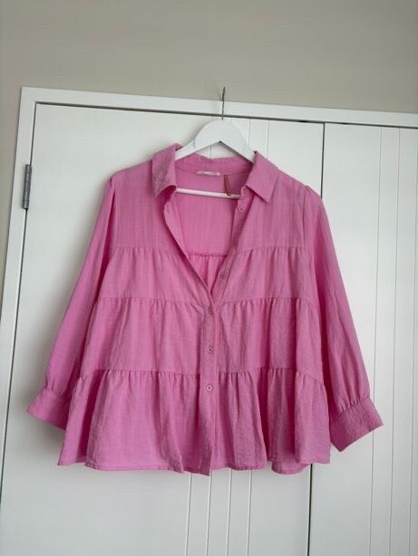 Pink Frilled Shirt