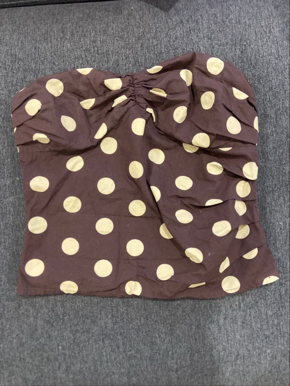 Glassons Brown Polka Dot Top