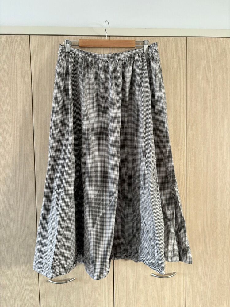 Glassons brown gingham maxi skirt