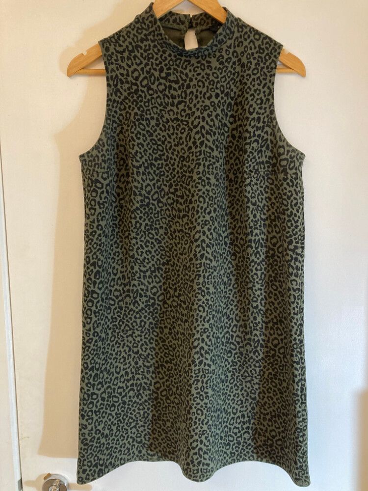 Sleeveless Leopard Print Dress
