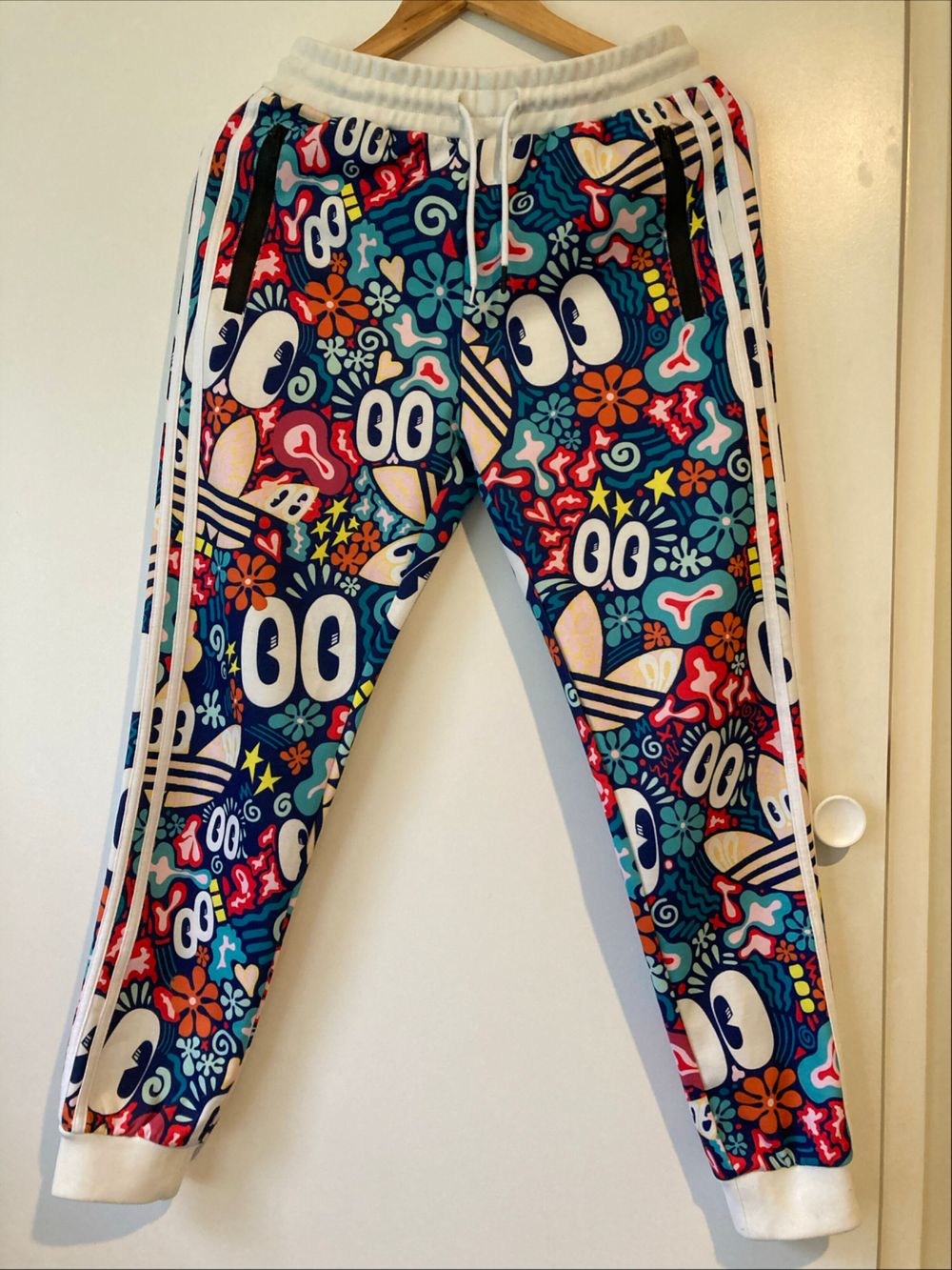 Adidas Multicolour Graphic Print Track Pants