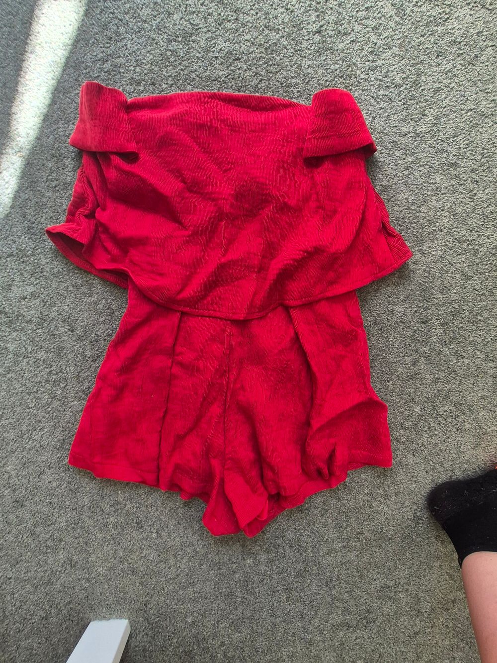 White Fox Red Playsuit Size XS