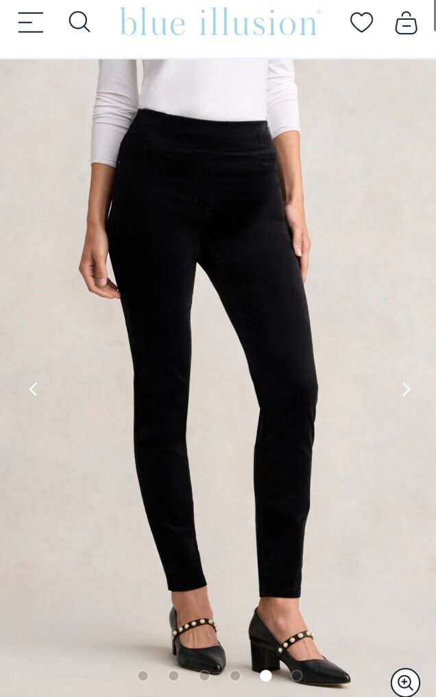 BLUE ILLUSION BLACK VELVET SKINNY JEAN 2L