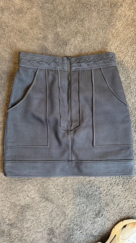 Acler Denim skirt with braided waistband