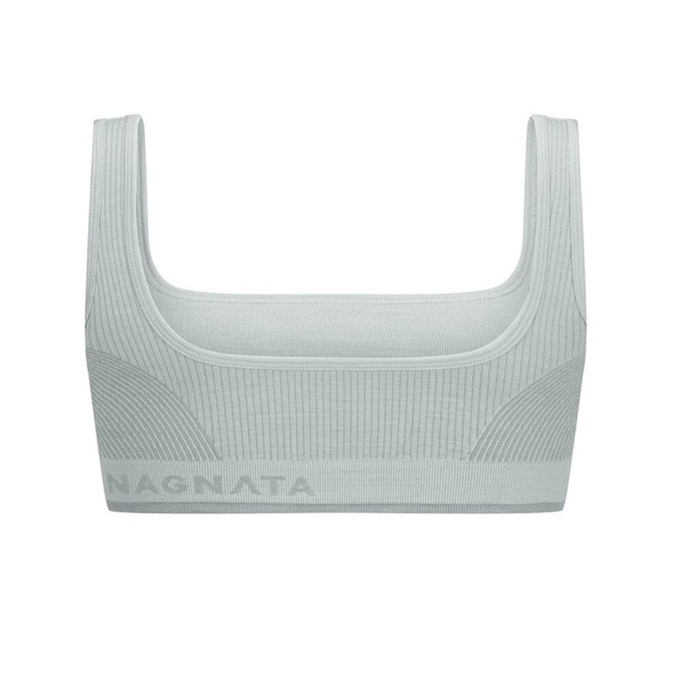 Nagnata fine ribbed wool bralet