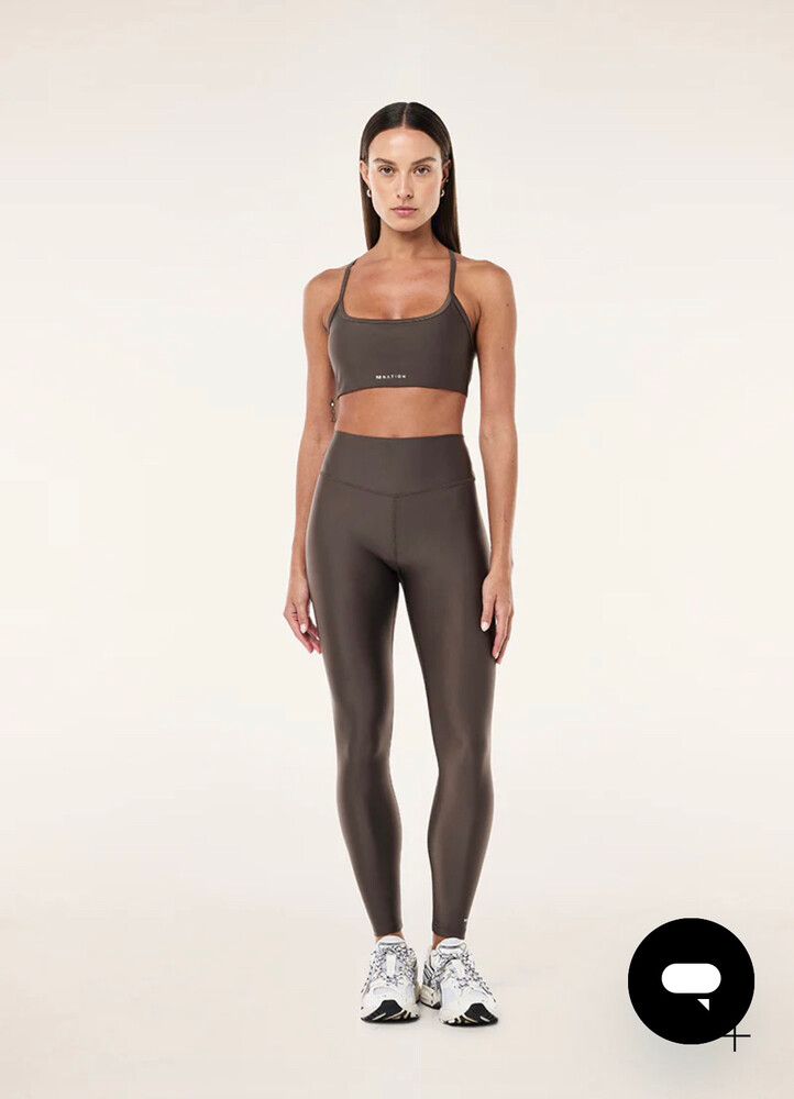 PE Nation Fairmont Leggings and Crop top in Major Brown