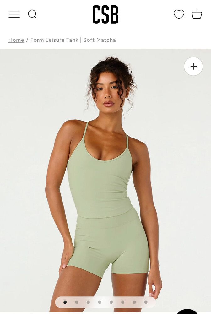 CSB FORM leisure tank in soft matcha