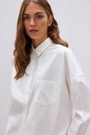 LMND Chiara White Long Sleeve Shirt